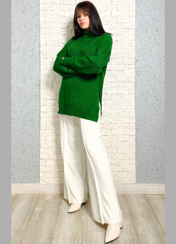 Зеленый зимний свитер Hot Fashion
