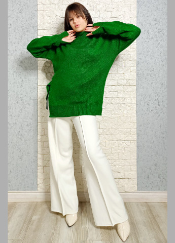 Зеленый зимний свитер Hot Fashion