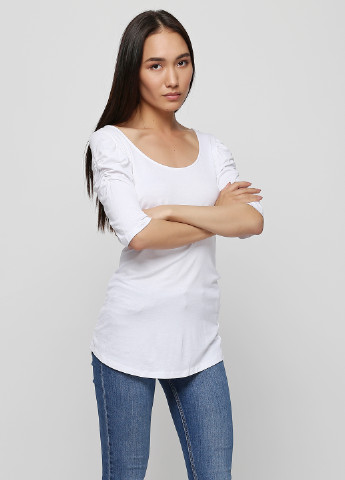 Белая летняя футболка OVS