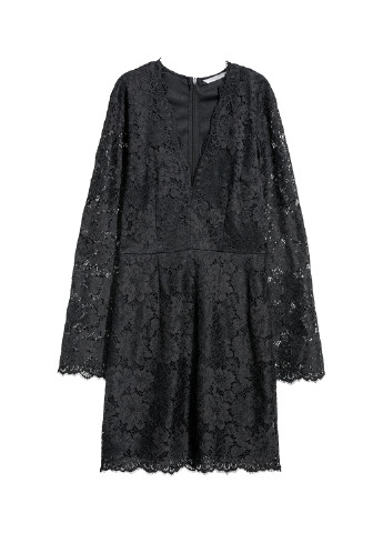Чорна коктейльна сукня кльош H&M
