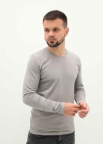 Лонгслів Tommy Life сірий кежуали