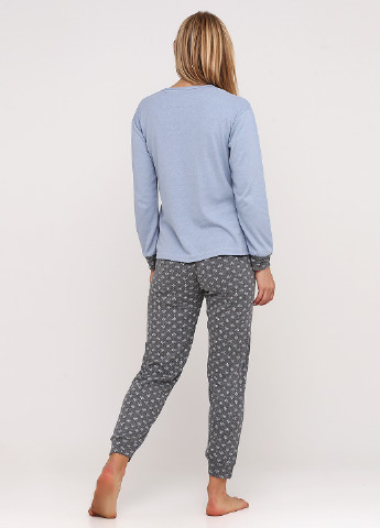 Голубая всесезон пижама (свитшот, брюки) свитшот + брюки Fawn