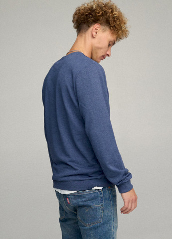 Синій світшот чоловічий basic /no flis/ YAPPI (252385988)