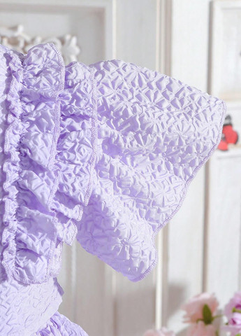 Сиреневый летний костюм (блуза, юбка) SHEIN