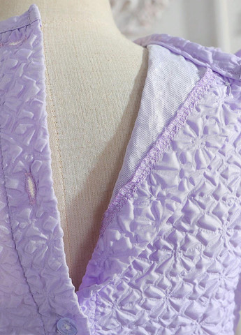 Сиреневый летний костюм (блуза, юбка) SHEIN