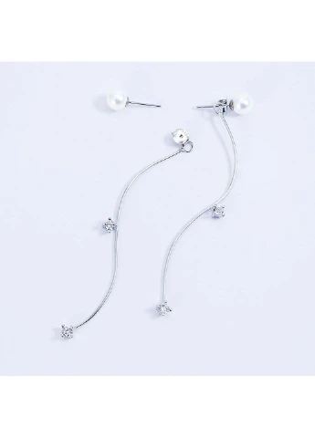 Серьги серебряные родированные s2jcr-127 2.5 Infini (256513761)