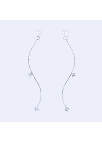 Серьги серебряные родированные s2jcr-127 2.5 Infini (256513761)