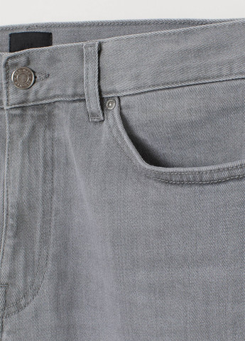 Серые демисезонные скинни джинсы H&M