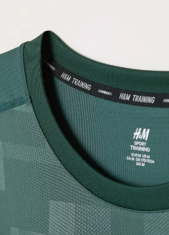 Зеленая футболка H&M