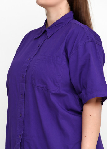 Фиолетовая кэжуал рубашка однотонная Las Olas