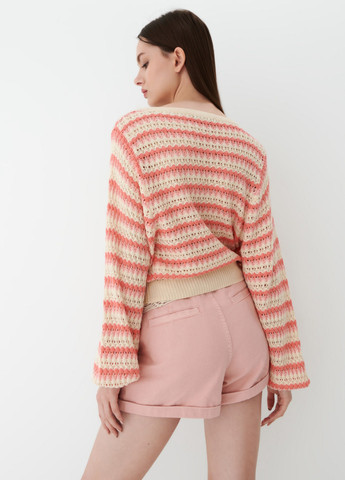 Комбинированный демисезонный пуловер пуловер Mohito