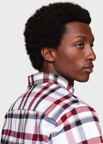 Белая кэжуал рубашка в клетку Tommy Hilfiger