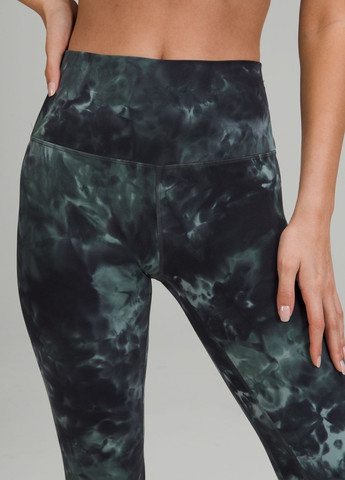 Комбинированные демисезонные легинсы Lululemon Athletica