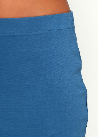 Голубая кэжуал однотонная юбка Colours карандаш
