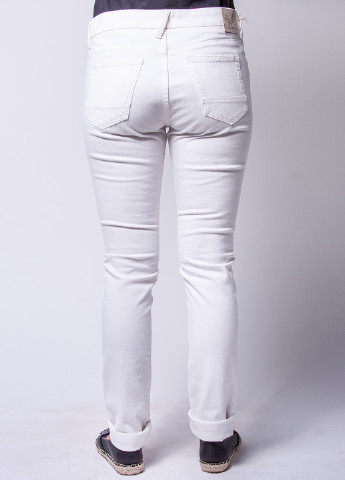 Белые джинсовые демисезонные прямые брюки Good Genes