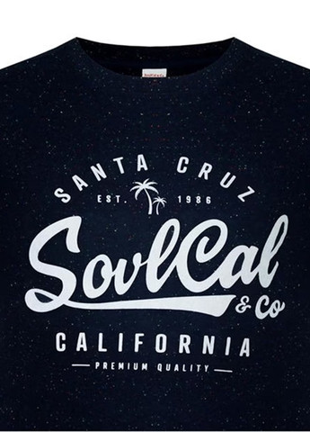 Темно-синя футболка Soulcal & Co