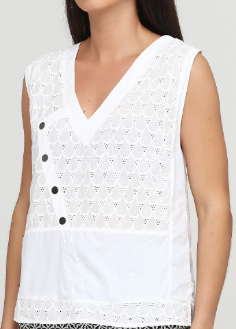 Белая летняя блуза NU DENMARK