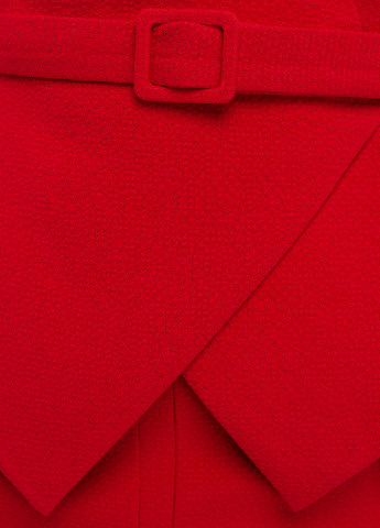 Костюм (жакет, юбка) BGL Комплект (жакет и юбка) юбочный однотонный красный кэжуал трикотаж