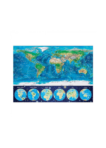 Пазл неон - Карта мира 1000 элементов (6425233) Educa (254065481)