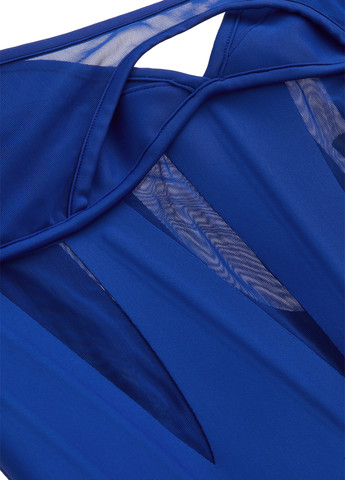 Синя коктейльна, кежуал сукня силуетна H&M х Mugler однотонна