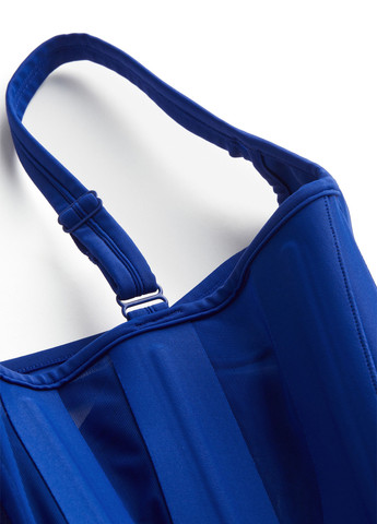 Синя коктейльна, кежуал сукня силуетна H&M х Mugler однотонна