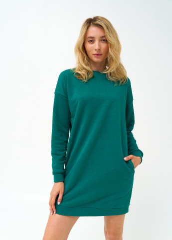 Зеленое кэжуал платье-свитшот платье-свитшот KASTA design однотонное
