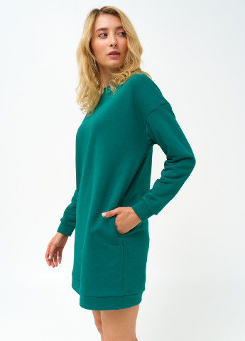 Зеленое кэжуал платье-свитшот платье-свитшот KASTA design однотонное