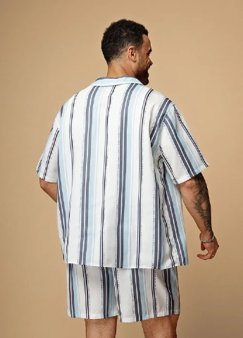 Комбінований літній костюм (сорочка, шорти) з шортами, з сорочкою SHEIN