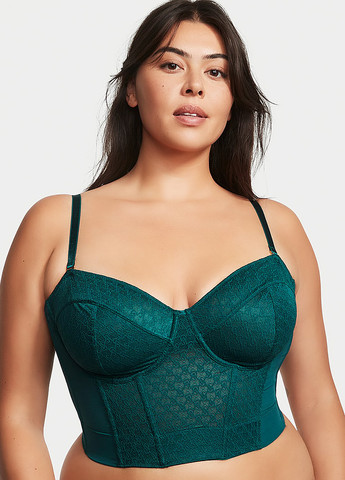 Зелений демісезонний комплект (корсет, трусики) Victoria's Secret
