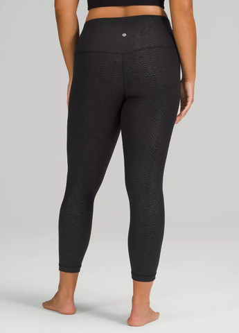 Черные демисезонные легинсы Lululemon Athletica