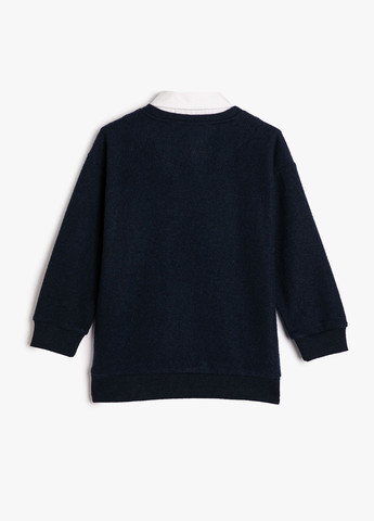 Темно-синий демисезонный свитер пуловер KOTON
