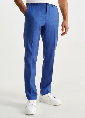 Синие кэжуал демисезонные классические брюки C&A