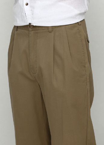 Хаки кэжуал демисезонные со средней талией брюки Ralph Lauren