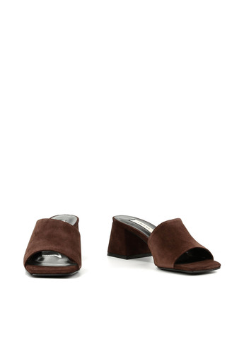 Темно-коричневые шлепанцы Le'BERDES