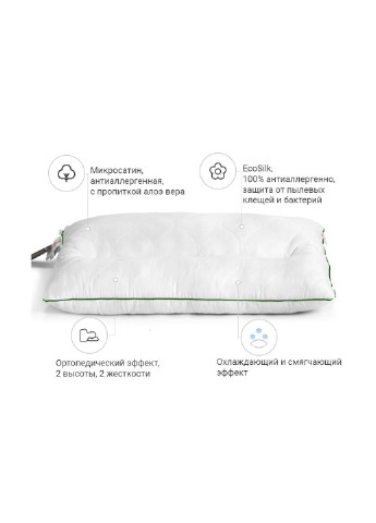 Подушка ортопедическая Premium Eco Aloe Vera 147 Cредняя 50x70 см (2200000393029) Mirson (254053445)