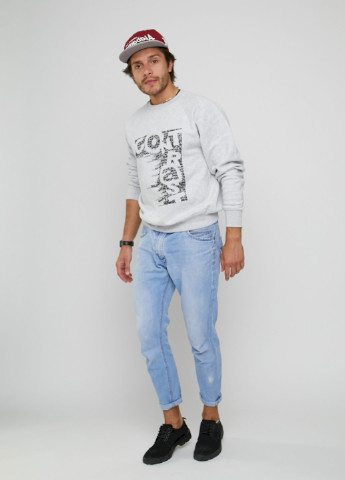 Серый свитшот мужской YAPPI (198688917)