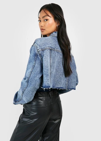 Светло-синяя демисезонная куртка Boohoo