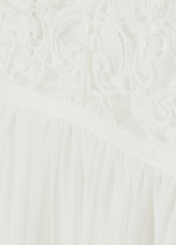 Белое вечернее платье H&M однотонное