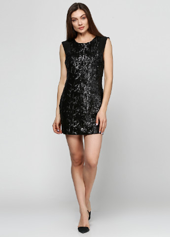 Чорна коктейльна плаття, сукня TFNC London однотонна