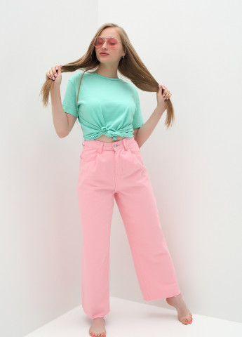 Розовые кэжуал летние брюки Zeo Basic