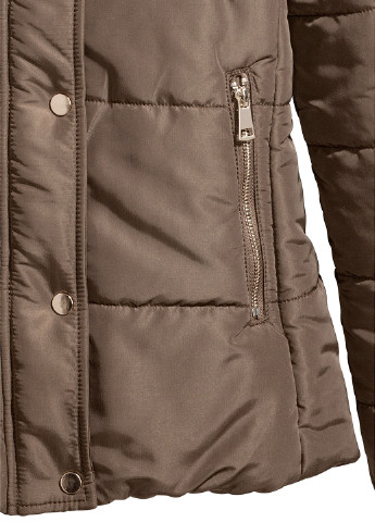 Темно-бежева зимня куртка H&M