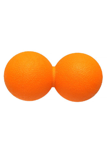 Масажний м'ячик TPR 6х12 см подвійний помаранчевий (м'яч для масажу спини, міофасціального релізу і самомасажу) EF-MD12-OR EasyFit (243205381)
