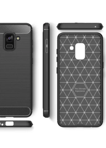 Чохол для мобільного телефону (смартфону) для SAMSUNG Galaxy A8 2018 Carbon Fiber (Black) Laudtec (LT-A73018B) BeCover (201493245)
