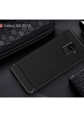 Чохол для мобільного телефону (смартфону) для SAMSUNG Galaxy A8 2018 Carbon Fiber (Black) Laudtec (LT-A73018B) BeCover (201493245)