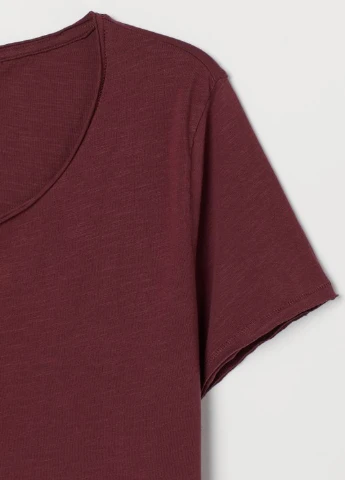 Бордовая футболка H&M