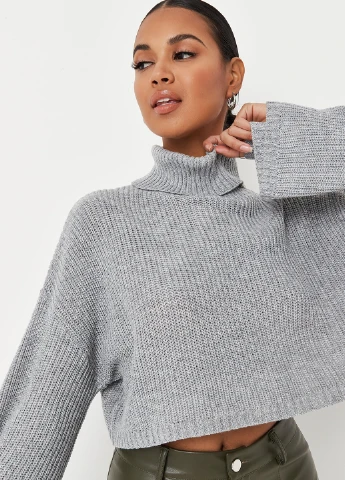 Серый зимний свитер Missguided