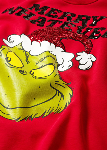 C&A свитшот персонажи красный кэжуал хлопок, трикотаж с начесом