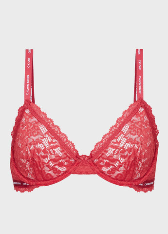 Светло-бордовый бюстгальтер Calvin Klein с косточками полиамид