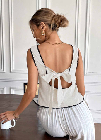 Кремовая блуза SHEIN