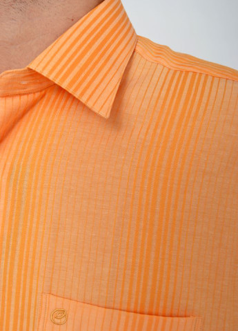 Оранжевая кэжуал рубашка в полоску Ager